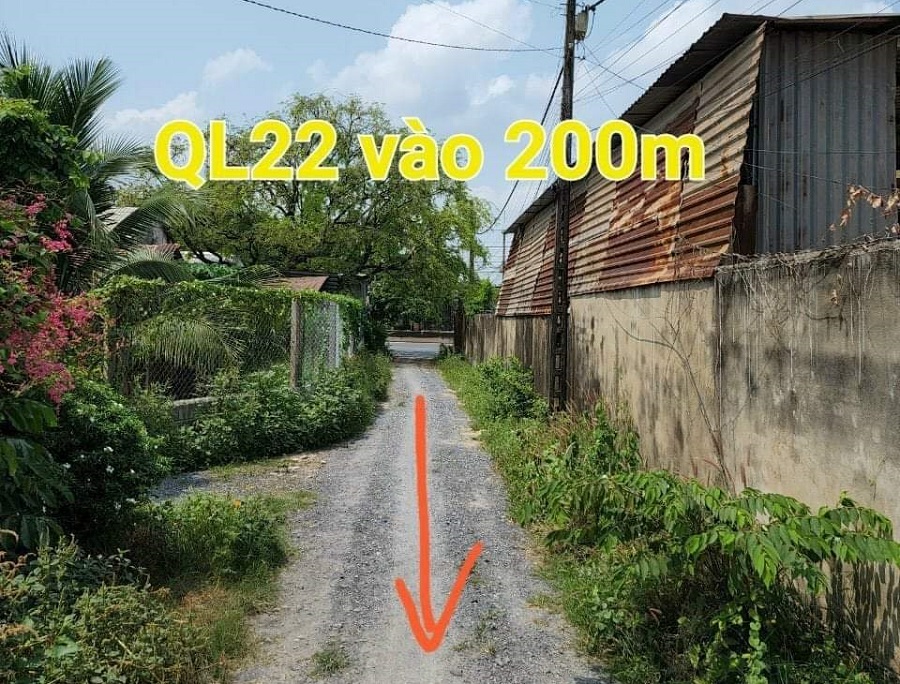 Lô đất xã Phước Thạnh Củ Chi rất gần Quốc lộ 22
